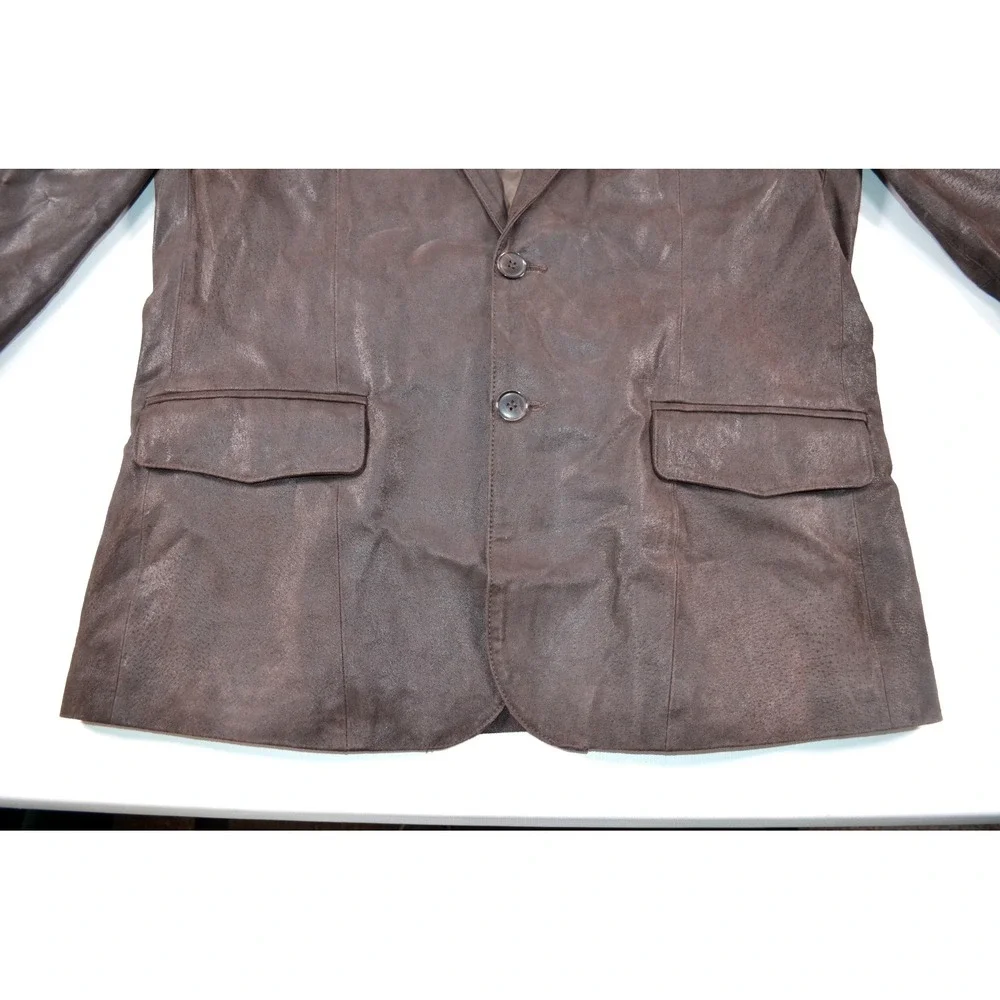 SCULLY‎ Chocalate Brown Western Leather Blazer Jacket Men's 44